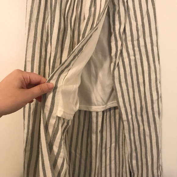 NWOT Striped Maxi Skirt with Slit - Picture 5 of 7